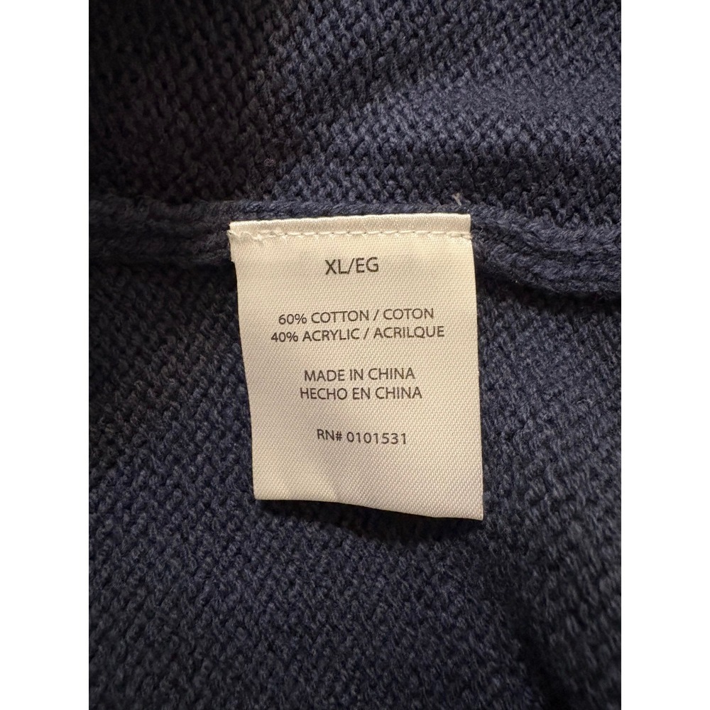 Mighty Fine Womens Navy USA Bear Knit Sweater XL NWT - Picture 6 of 8